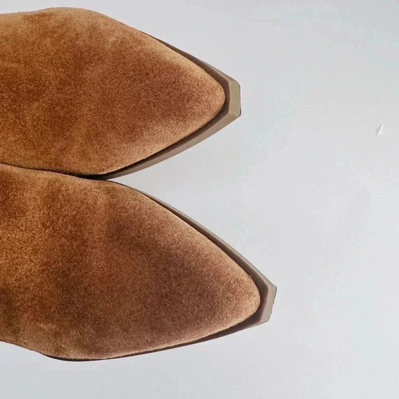 Marc Fisher Western Cowgirl Suede Boho Gadri Ankle boot size 7.5 - Picture 4 of 15